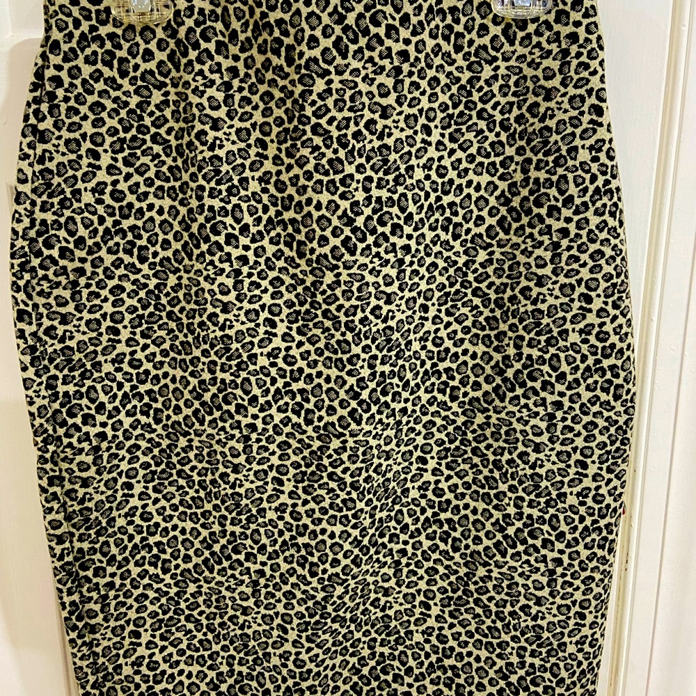 leopard print high waist pencil skirt by Express